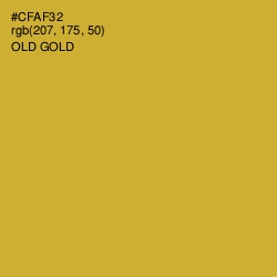 #CFAF32 - Old Gold Color Image